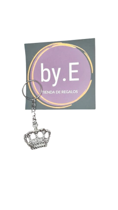 llavero metal corona