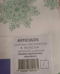 Cortina de baño con ganchos - ByE Tienda De regalos