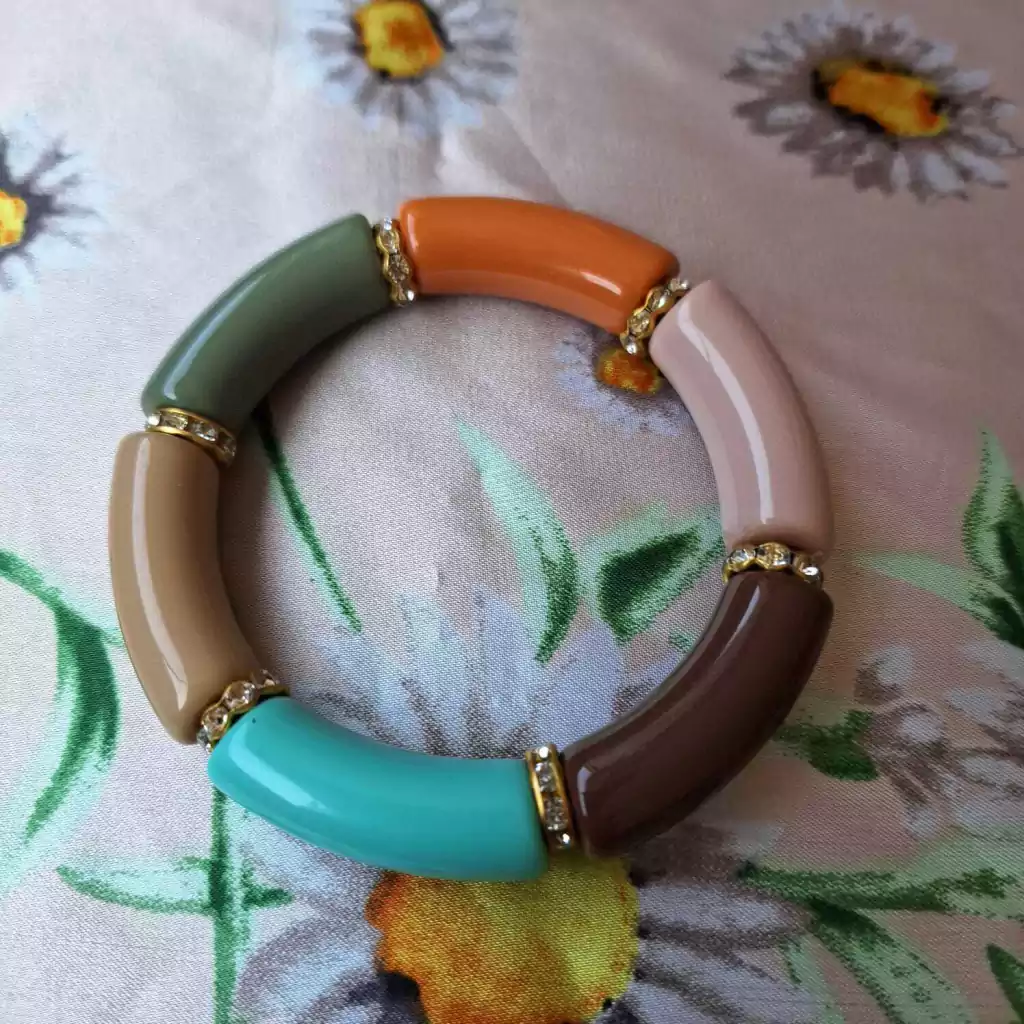 Coleção Ousadas: Pulseira Macarrão Colorida