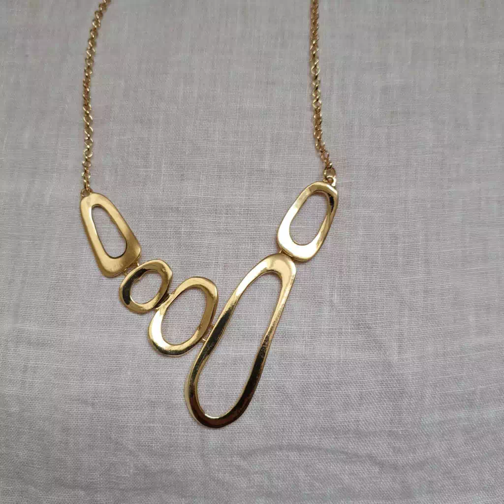 Coleção Sempre Bella: Colar Orgânico Dourado