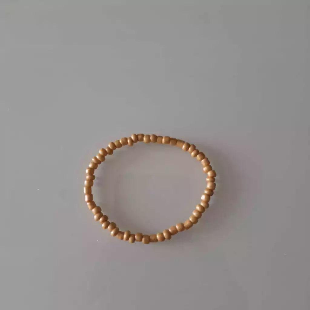Coleção Ousadas: Pulseira Fina Bege