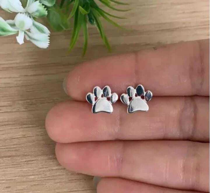 Coleção Delicadeza: Brinco Patinhas Prata 925