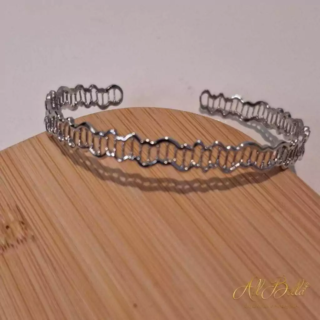 Coleção Sempre Bella: Bracelete Prata Trabalhado