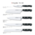 Cuchillo Santoku Bavaria 18cm Acero Inoxidable 3 Claveles - comprar online