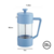 Cafetera Embolo Prensa Francesa De 350 Ml Azul Lexo en internet