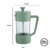 Cafetera Embolo Prensa Francesa De 350 Ml Verde Lexo en internet