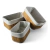 Set x3 Canastos Cestos de Bamboo Y Tela Arpillera Organizador - comprar online