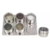 Set X6 Especieros Frasco Condimenteros Imantados Con Soporte Color Gris en internet