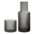 Set Buona Notte Sakura Jarra Botella + Vaso De Vidrio Gris