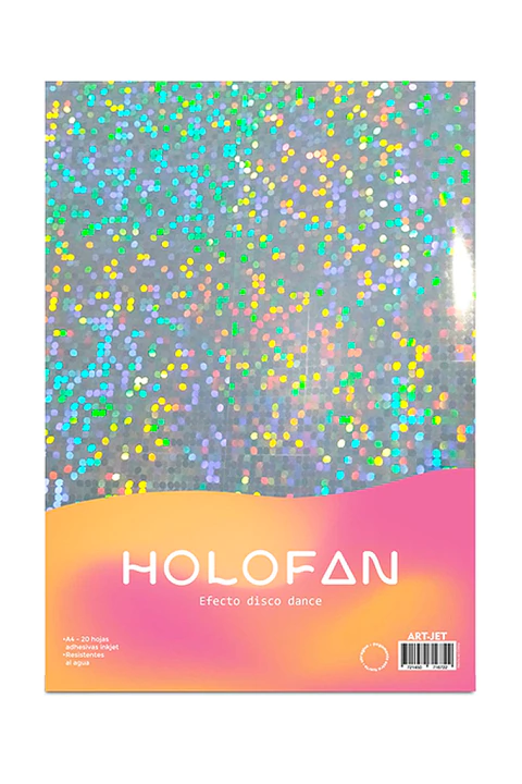 Papel HOLOFAN - Disco Dance x unidad (Hoja A4) - comprar online