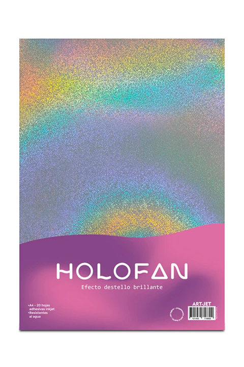 Papel HOLOFAN - Efecto Destello Brillante x unidad (Hoja a4)