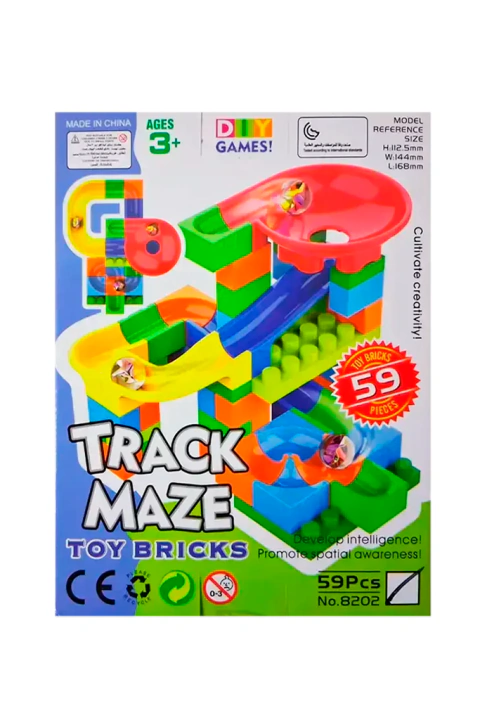 Pista de Canicas Bloques de Construcción Track Maze 59 Piezas