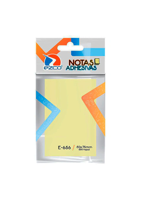 Notas Adhesivas Ezco 50x75 mm x100 Hojas