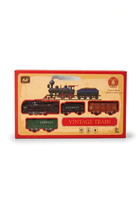 Tren Vintage Clásico con Luz y Sonido DIY Express