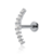 PIERCING PRATA 925 HÉLIX - CLUSTER BASE RETA