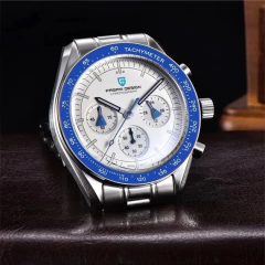 Reloj Pagani Design Pd-1701 Cronógrafo, Acero, Azul Y Blanco en internet