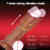 Vibrador rotativo para glande, vibrador telescópico aquecido, masturbação anal