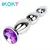 IKOKY-Plug anal de metal grande para homens e mulheres, plug anal longo, joia - HotSexy