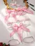 Conjunto de lingerie de liga de renda floral vermelha com gargantilha feminina íntima, sutiã e tangas conjunto de roupa íntima feminina - HotSexy