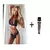 Conjunto de lingerie feminina sexy roupa interior de renda ver através do biquíni sutiã erótico para senhoras tanga de cintura baixa cor sólida lingerie erótica - comprar online