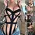 Conjunto bodysuit de bandagem oco para mulheres, lingerie erótica, macacão sex - HotSexy
