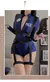Imagem do Trajes exóticos lingerie sexy boate feminino uniforme da polícia duplo zíper