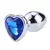 Aço inoxidável Crystal Plug Anal, Plug Butt Removível, Estimulador cardíaco, Dildo Massageador de Próstata, 3 tamanhos - loja online