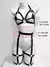 Imagem do Arnês de couro sexy para mulheres, suspensórios BDSM, cinto de liga, escravidão, perna, roupas góticas, roupa rave