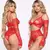 Conjunto de lingerie feminina sexy roupa interior de renda ver através do biquíni sutiã erótico para senhoras tanga de cintura baixa cor sólida lingerie erótica na internet