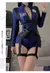 Imagem do Trajes exóticos lingerie sexy boate feminino uniforme da polícia duplo zíper