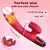 Vibrador poderoso para mulheres com língua lambendo clitóris estimulador, masturbador - HotSexy