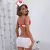 Deep V Backless Lingerie Conjuntos para Mulheres, Trajes Sexy - loja online