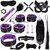 BDSM Conjunto Bondage de couro genuíno para mulheres, algemas feticheiras, gola mordaça chicote, brinquedos sexuais eróticos para casais, jogos adultos, alta qualidade - comprar online