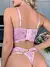 Sexy tamanho grande lingerie feminina conjunto de sutiã menina floral renda conjunto underwire sutiã push up outfit delicado sutiã kit. na internet