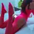 Fato de arrastão sexy rosado feminino, lingerie erótica, trajes fora do ombro, meias de corpo inteiro, malha. na internet