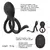 Masculino duplo pênis anel vibrador 7 modos de vibração controle remoto elás na internet