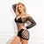 Lingerie Exótico Vestido Arrastão