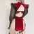 Bruxa escura oco puff manga cheongsam trajes demônio jogo vestido bandagem lingerie uniforme sexy trajes de halloween. - HotSexy