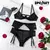 Conjunto de lingerie erótica sexy para mulheres, sutiã aberto, calcinha, intimidade sensual, kit de liga, borla. na internet