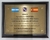 Placa de Bronce Cepillado con base de madera en internet