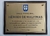 Placa de Bronce Cepillado con base de madera