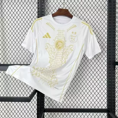 Camisa Algeria Edição Especial Adidas Masculina - Branca e Dourada