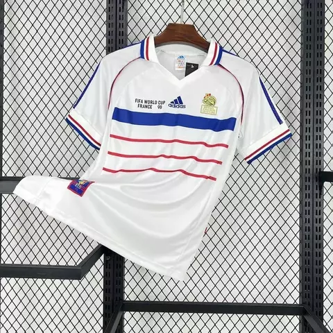 Camisa França 98 Away Adidas Retrô - Branca - comprar online