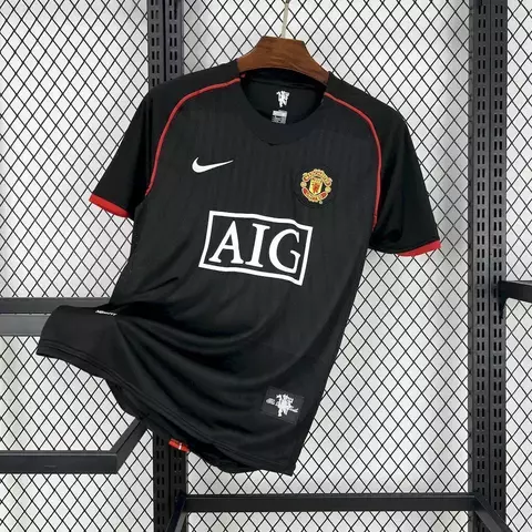 Camisa Manchester United 07/08 Third Retrô - Preta