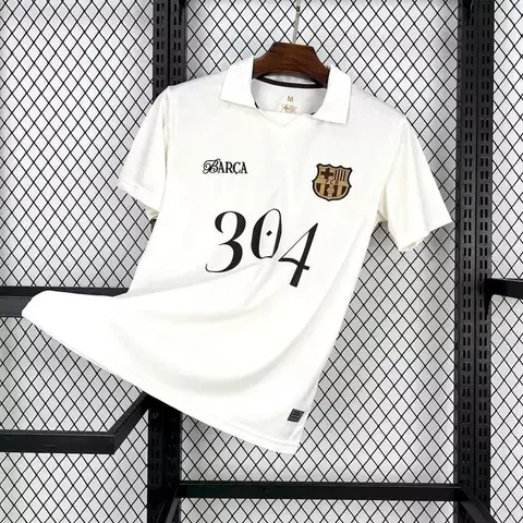 Camisa Barcelona Especial Lamine Yamal - Branca