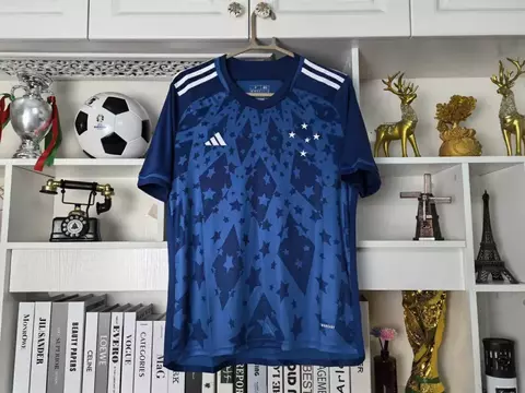 Camisa Cruzeiro Home 24/25 Adidas Masculino - Azul