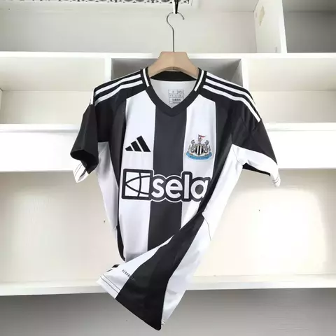 Camisa Newcastle Home 24/25 Adidas Masculino - Branco e Preto