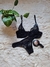 conjunto Sexy Lali de tul y encaje con arco sin taza y colaless