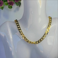 Collar escalera plana dorado