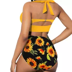 Conjunto de Bikini Girassol na internet